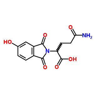 2H-isoindole-2-aceticacid, a-(3-amino-3-oxopropyl)-1,3-dihydro-5-hydroxy-1,3-dioxo-Structure,64567-62-0Structure 2H-isoindole-2-aceticacid, a-(3-amino-3-oxopropyl)-1,3-dihydro-5-hydroxy-1,3-dioxo- Structure,64567-62-0Structure