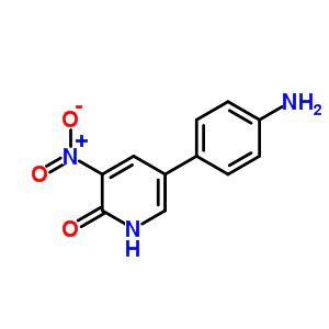 2(1H)-pyridinone,5-(4-aminophenyl)-3-nitro-Structure,64606-10-6Structure 2(1H)-pyridinone,5-(4-aminophenyl)-3-nitro- Structure,64606-10-6Structure