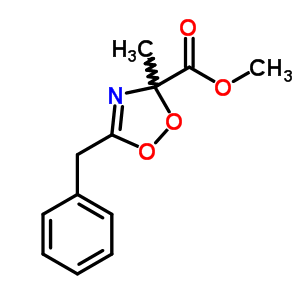 3H-1,2,4-dioxazole-3-carboxylicacid, 3-methyl-5-(phenylmethyl)-, methyl esterStructure,64686-56-2Structure 3H-1,2,4-dioxazole-3-carboxylicacid, 3-methyl-5-(phenylmethyl)-, methyl ester Structure,64686-56-2Structure