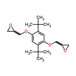 2,2-[[2,5-雙(1,1-二甲基乙基)-1,4-亞苯基]雙(氧基亞甲基)]雙-環(huán)氧乙烷結構式_64777-22-6結構式