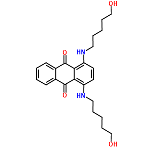 1,4-Bis((5-hydroxypentyl)amino)-9,10-anthracenedioneStructure,65271-75-2Structure 1,4-Bis((5-hydroxypentyl)amino)-9,10-anthracenedione Structure,65271-75-2Structure