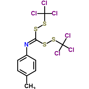 N-(4-methylphenyl)-1,1-bis(trichloromethyldisulfanyl)methanimineStructure,65331-42-2Structure N-(4-methylphenyl)-1,1-bis(trichloromethyldisulfanyl)methanimine Structure,65331-42-2Structure