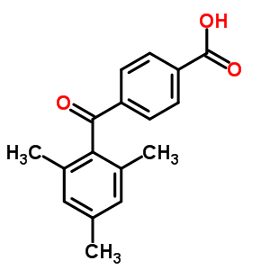 4-(異丙叉丙酮甲基)苯甲酸結(jié)構(gòu)式_65414-32-6結(jié)構(gòu)式
