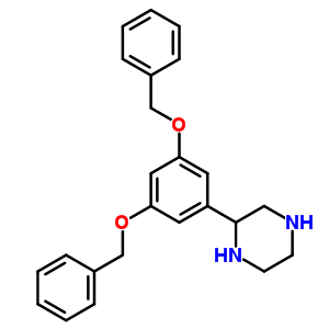 2-(3,5-Dibenzyloxyphenyl)piperazineStructure,65709-43-5Structure 2-(3,5-Dibenzyloxyphenyl)piperazine Structure,65709-43-5Structure