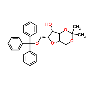 2,5-Anhydro-1,3-o-isopropylidene-6-o-trityl-d-glucitolStructure,65758-50-1Structure 2,5-Anhydro-1,3-o-isopropylidene-6-o-trityl-d-glucitol Structure,65758-50-1Structure