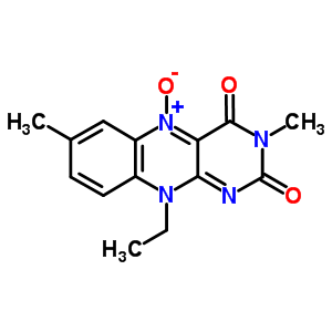 10-乙基-3,7-二甲基-苯并[g]蝶啶-2,4(3H,10H)-二酮 5-氧化物結(jié)構(gòu)式_65818-59-9結(jié)構(gòu)式