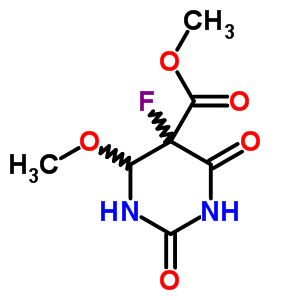 Methyl 5-fluoro-4-methoxy-2,6-dioxohexahydro-5-pyrimidinecarboxylateStructure,65905-96-6Structure Methyl 5-fluoro-4-methoxy-2,6-dioxohexahydro-5-pyrimidinecarboxylate Structure,65905-96-6Structure