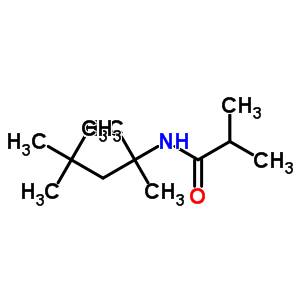 N-(1,1,3,3-四甲基丁基)-異丁酰胺結(jié)構(gòu)式_6632-19-5結(jié)構(gòu)式