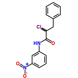 Benzenepropanamide,a-chloro-n-(3-nitrophenyl)-Structure,6632-27-5Structure Benzenepropanamide,a-chloro-n-(3-nitrophenyl)- Structure,6632-27-5Structure