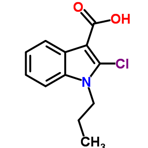 2-Chloro-1-propyl-indole-3-carboxylic acidStructure,66335-20-4Structure 2-Chloro-1-propyl-indole-3-carboxylic acid Structure,66335-20-4Structure