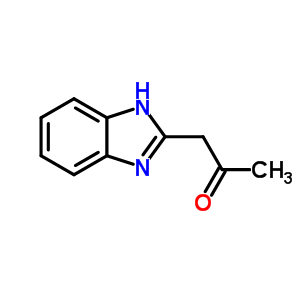 2-(2-氧代丙基)苯并咪唑結(jié)構(gòu)式_6635-14-9結(jié)構(gòu)式