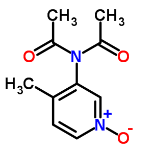 Acetamide,n-acetyl-n-(4-methyl-1-oxido-3-pyridinyl)-Structure,6635-93-4Structure Acetamide,n-acetyl-n-(4-methyl-1-oxido-3-pyridinyl)- Structure,6635-93-4Structure