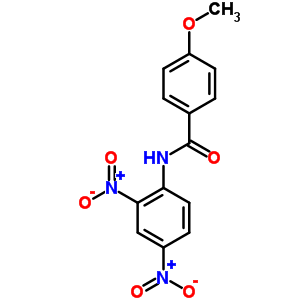 Benzamide,n-(2,4-dinitrophenyl)-4-methoxy-Structure,6637-28-1Structure Benzamide,n-(2,4-dinitrophenyl)-4-methoxy- Structure,6637-28-1Structure