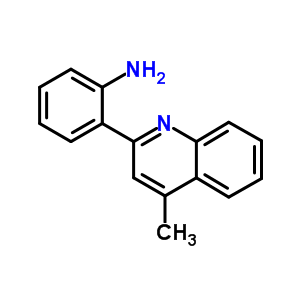 2-(4-甲基喹啉-2-基)苯胺結(jié)構(gòu)式_6637-33-8結(jié)構(gòu)式