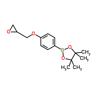 4-(環(huán)氧乙烷-2-基甲氧基)苯硼酸頻那醇酯結(jié)構(gòu)式_664991-83-7結(jié)構(gòu)式