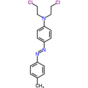 N,n-bis(2-chloroethyl)-4-(4-methylphenyl)diazenyl-anilineStructure,66710-88-1Structure N,n-bis(2-chloroethyl)-4-(4-methylphenyl)diazenyl-aniline Structure,66710-88-1Structure