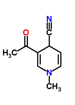 (9ci)-3-乙?；?1,4-二氫-1-甲基-4-吡啶甲腈結(jié)構(gòu)式_66720-18-1結(jié)構(gòu)式