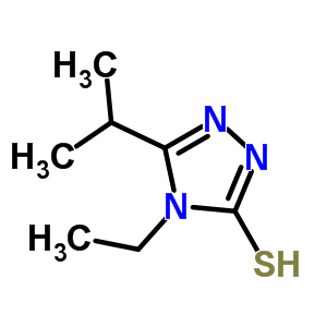4-Ethyl-5-isopropyl-4H-1,2,4-triazole-3-thiolStructure,66921-11-7Structure 4-Ethyl-5-isopropyl-4H-1,2,4-triazole-3-thiol Structure,66921-11-7Structure