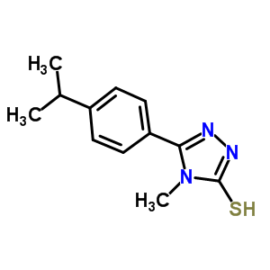 5-(4-Isopropylphenyl)-4-methyl-4H-1,2,4-triazole-3-thiolStructure,669729-28-6Structure 5-(4-Isopropylphenyl)-4-methyl-4H-1,2,4-triazole-3-thiol Structure,669729-28-6Structure