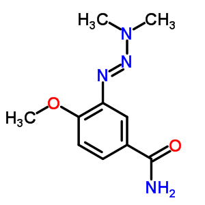 Benzamide, 3-(3,3-dimethyl-1-triazenyl)-4-methoxy-Structure,66974-78-5Structure Benzamide, 3-(3,3-dimethyl-1-triazenyl)-4-methoxy- Structure,66974-78-5Structure