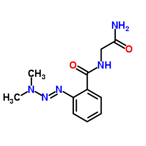 N-(2-氨基-2-氧代乙基)-2-(3,3-二甲基-1-三氮雜烯)-苯甲酰胺結(jié)構(gòu)式_66974-91-2結(jié)構(gòu)式