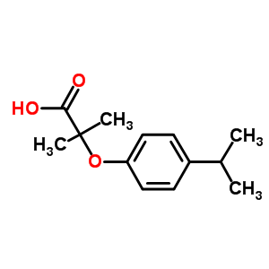 2-(4-Isopropylphenoxy)-2-methylpropanoic acidStructure,669747-64-2Structure 2-(4-Isopropylphenoxy)-2-methylpropanoic acid Structure,669747-64-2Structure