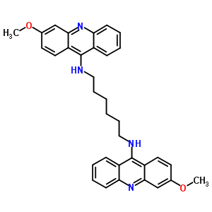 N,n-bis(3-methoxyacridin-9-yl)hexane-1,6-diamineStructure,67047-17-0Structure N,n-bis(3-methoxyacridin-9-yl)hexane-1,6-diamine Structure,67047-17-0Structure