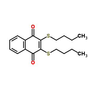 2,3-Bis(n-butylthio)-1,4-naphthalenedioneStructure,671189-54-1Structure 2,3-Bis(n-butylthio)-1,4-naphthalenedione Structure,671189-54-1Structure
