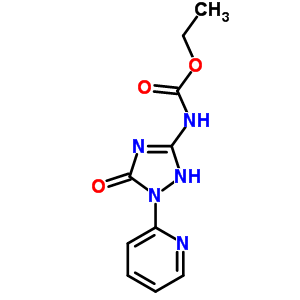 n-(5-氧代-1-吡啶-2-基-2H-1,2,4-噻唑-3-基)氨基甲酸乙酯結(jié)構(gòu)式_67176-04-9結(jié)構(gòu)式