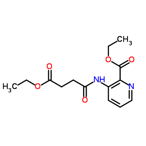 3-[(4-乙氧基-1,4-二氧代丁基)氨基]-2-吡啶羧酸乙酯結構式_676596-61-5結構式