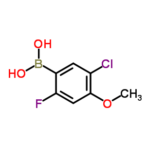 5-Chloro-2-fluoro-4-methoxyphenylboronic acidStructure,677741-96-7Structure 5-Chloro-2-fluoro-4-methoxyphenylboronic acid Structure,677741-96-7Structure
