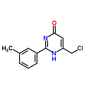 6-(Chloromethyl)-2-(3-methylphenyl)pyrimidin-4-olStructure,680214-71-5Structure 6-(Chloromethyl)-2-(3-methylphenyl)pyrimidin-4-ol Structure,680214-71-5Structure