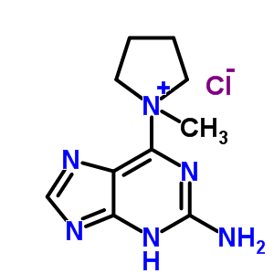 1-(2-Amino-7h-purin-6-yl)-1-methylpyrrolidinium chlorideStructure,680622-68-8Structure 1-(2-Amino-7h-purin-6-yl)-1-methylpyrrolidinium chloride Structure,680622-68-8Structure