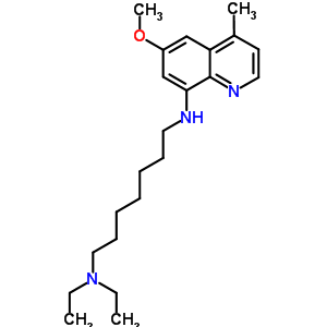 Diethyl(7-((6-methoxy-4-methyl(8-quinolyl))amino)heptyl)amineStructure,68219-16-9Structure Diethyl(7-((6-methoxy-4-methyl(8-quinolyl))amino)heptyl)amine Structure,68219-16-9Structure