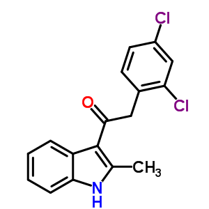 2-(2,4-Dichlorophenyl)-1-(2-methyl-1h-indol-3-yl)ethanoneStructure,6834-49-7Structure 2-(2,4-Dichlorophenyl)-1-(2-methyl-1h-indol-3-yl)ethanone Structure,6834-49-7Structure