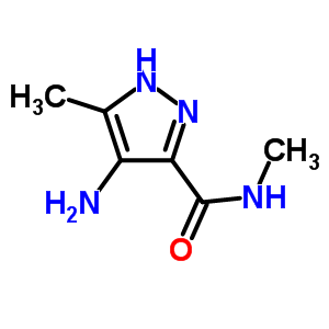 1H-pyrazole-3-carboxamide, 4-amino-n,5-dimethyl-Structure,68375-44-0Structure 1H-pyrazole-3-carboxamide, 4-amino-n,5-dimethyl- Structure,68375-44-0Structure