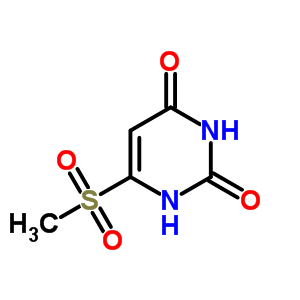 6-(甲基磺?；?尿嘧啶結(jié)構(gòu)式_6851-33-8結(jié)構(gòu)式