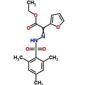 2-(2-呋喃基)-2-[(2,4,6-三甲基苯基)磺?；禄鵠乙酸乙酯結(jié)構(gòu)式_68756-01-4結(jié)構(gòu)式