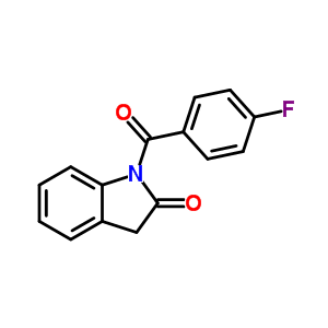 2H-indol-2-one,1-(4-fluorobenzoyl)-1,3-dihydro-Structure,68770-71-8Structure 2H-indol-2-one,1-(4-fluorobenzoyl)-1,3-dihydro- Structure,68770-71-8Structure
