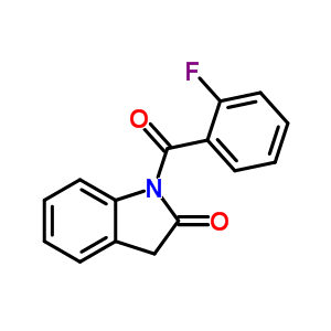 1-(2-氟苯甲酰基)-3H-吲哚-2-酮結(jié)構(gòu)式_68770-72-9結(jié)構(gòu)式