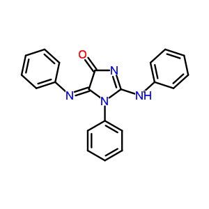 2-Anilino-1-phenyl-5-phenylimino-imidazol-4-oneStructure,68822-96-8Structure 2-Anilino-1-phenyl-5-phenylimino-imidazol-4-one Structure,68822-96-8Structure