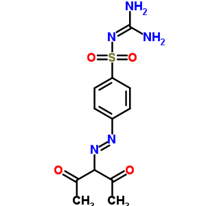4-[2-(1-乙?；?2-氧代丙基)二氮雜烯]-n-(氨基亞氨基甲基)-苯磺酰胺結構式_69147-40-6結構式