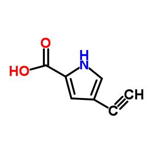 1H-pyrrole-2-carboxylic acid, 4-ethynyl-(9ci)Structure,69151-83-3Structure 1H-pyrrole-2-carboxylic acid, 4-ethynyl-(9ci) Structure,69151-83-3Structure
