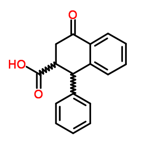 2-Naphthalenecarboxylicacid, 1,2,3,4-tetrahydro-4-oxo-1-phenyl-Structure,6938-54-1Structure 2-Naphthalenecarboxylicacid, 1,2,3,4-tetrahydro-4-oxo-1-phenyl- Structure,6938-54-1Structure