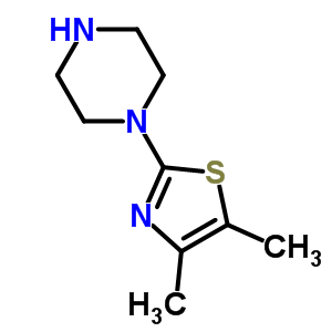 1-(4,5-Dimethyl-2-thiazolyl)-piperazineStructure,69389-13-5Structure 1-(4,5-Dimethyl-2-thiazolyl)-piperazine Structure,69389-13-5Structure