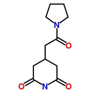 4-(2-Oxo-2-pyrrolidin-1-yl-ethyl)piperidine-2,6-dioneStructure,6939-31-7Structure 4-(2-Oxo-2-pyrrolidin-1-yl-ethyl)piperidine-2,6-dione Structure,6939-31-7Structure