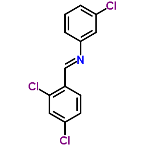N-(3-chlorophenyl)-1-(2,4-dichlorophenyl)methanimineStructure,6941-94-2Structure N-(3-chlorophenyl)-1-(2,4-dichlorophenyl)methanimine Structure,6941-94-2Structure