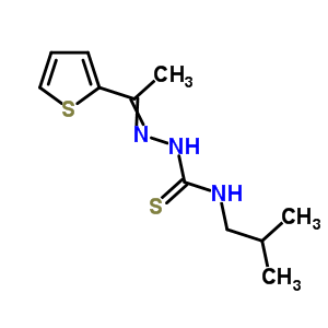 3-(2-Methylpropyl)-1-(1-thiophen-2-ylethylideneamino)thioureaStructure,6945-22-8Structure 3-(2-Methylpropyl)-1-(1-thiophen-2-ylethylideneamino)thiourea Structure,6945-22-8Structure