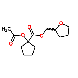 Cyclopentanecarboxylicacid, 1-(acetyloxy)-, (tetrahydro-2-furanyl)methyl esterStructure,6946-60-7Structure Cyclopentanecarboxylicacid, 1-(acetyloxy)-, (tetrahydro-2-furanyl)methyl ester Structure,6946-60-7Structure