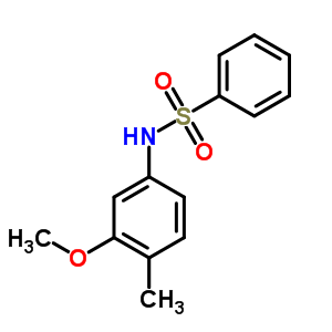 Benzenesulfonamide, n-(3-methoxy-4-methylphenyl)-Structure,6955-46-0Structure Benzenesulfonamide, n-(3-methoxy-4-methylphenyl)- Structure,6955-46-0Structure